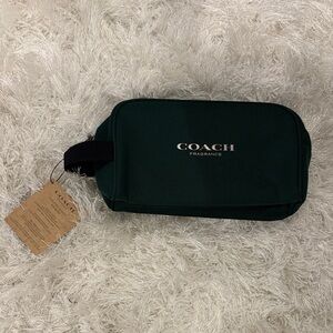 Coach Men's Dark Green Toiletry Bag